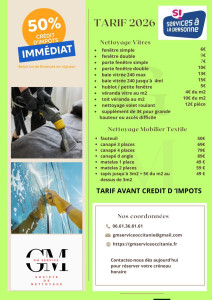 Photo de galerie - Tarifs avant crédit d' impôt 
