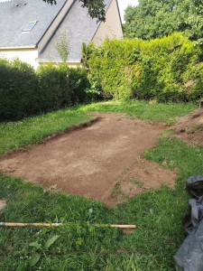 Photo de galerie - Avant préparation pour piscine hors sol