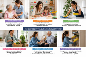 Photo de galerie - Je mets mon expérience et mon sérieux à votre service pour l'aide à la personne, la garde d'enfants et le ménage, afin de vous faciliter le quotidien. 