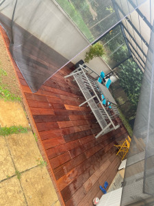 Photo de galerie - Creation terrasse en cumaru ( bois exotique) 