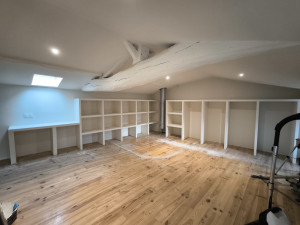 Photo de galerie - Après. Fabrication d’un dressing sur mesure en placo