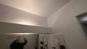 Photo de galerie - Rénovation d'un plafond après sinistre.