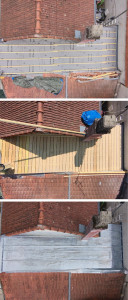 Photo de galerie - 4 Pose d’un pare-vapeur avec tasseaux en 40x40 5 Pose complète des voliges 6 Réalisation de la couverture en zinc sur tasseaux  Finition propre et durable  Matériaux de qualité  Travail effectué dans les règles de l’art