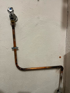 Photo de galerie - Modification de l’arrivée d’eau machine à laver 