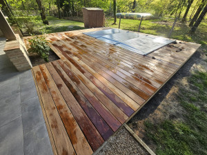 Photo de galerie - Terrasse bois exotique CUMARU. 