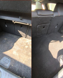 Photo de galerie - Coffre incrusté de poils de chiens