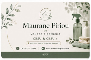 Photo de galerie - ? Bonjour à tous ?

Après une pause, je me relance en CESU en tant qu’aide ménagère à domicile ??

? Secteur : Condé sur Huisne ( 20kms ) 

? Paiement accepté en CESU & CESU+

Sérieuse, discrète et motivée, je reste disponible en message privé pour 