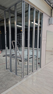 Photo de galerie - Pose de cloisons sèches