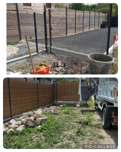 Photo de galerie - Pose de clôture 