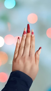 Photo de galerie - French rouge et dessins fait main