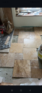 Photo de galerie - Pose de carrelage.