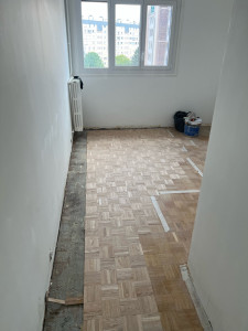 Photo de galerie - Pose de parquet - Revêtement de sol