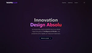 Photo de galerie - Mon site : Next.js & Tailwind. Design moderne, animations fluides, rapide et adapté mobiles. Je crée vos sites vitrines ou web apps avec cette même exigence de qualité. Contactez-moi pour donner vie à vos projets !