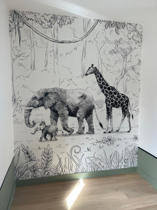 Photo de galerie - Pose d’une fresque murale 