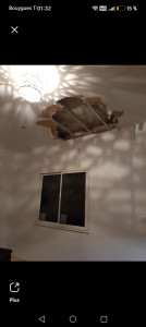 Photo de galerie - Peinture que j'ai fait et refaire le mur pour les gars des eaux