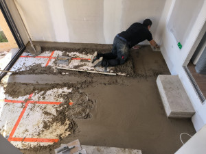 Photo de galerie - Réalisation de chape 