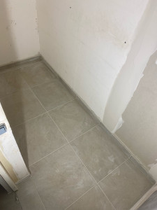 Photo de galerie - Pose carrelage pour cellier 