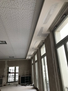 Photo de galerie - Décoration placo enduit à la mairie d’illzach 