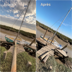 Photo de galerie - Réparation d’un ponton 