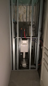 Photo de galerie - Installation wc suspendu 