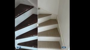 Photo de galerie - Rénovation d'un escalier avec du film adhésif cover styl 
