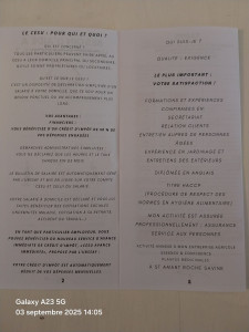 Photo de galerie - Compétences en aide administrative et relationnel.  Très bon français.  