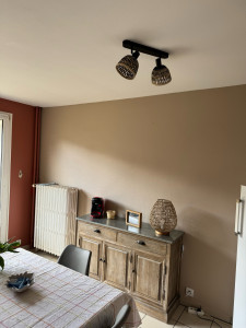 Photo de galerie - Peinture des murs beige et terra cota 