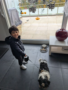 Photo de galerie - Garde de Moka, accompagné par mon petit-fils, Paul 