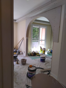 Photo de galerie - Creation Arche en platre avec gabarit 