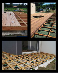 Photo de galerie - Terrasse bois sur plot
