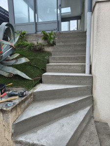 Photo de galerie -  réalisation escalier maçonné