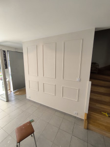 Photo de galerie - Installation moulure et repeindre 