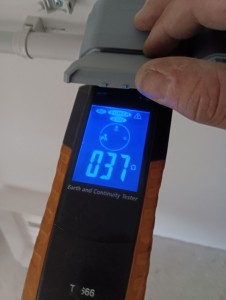 Photo de galerie - Mise a la terre et test 