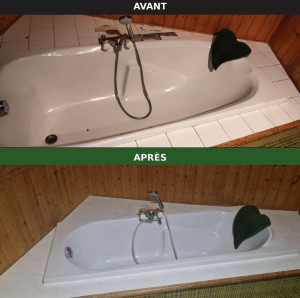 Photo de galerie - Remplacement d’une baignoire et carrelage