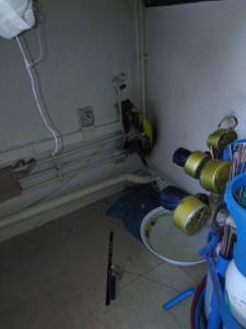 Photo de galerie - 
réparation fuite sur alimentation chauffage en cuivre 