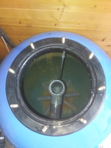 Photo de galerie - Remplacement de la masse filtrante.