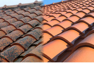 Photo de galerie - Nettoyage de toiture par pulvérisation