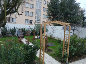 Photo de galerie - Après intervention : Aménagement du jardin pour gommer le vis à vis (fourniture et installation des végétaux et accessoires)