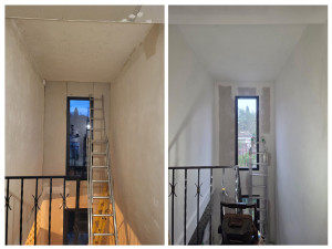 Photo de galerie - Réalisation ratissage murs et plafonds
