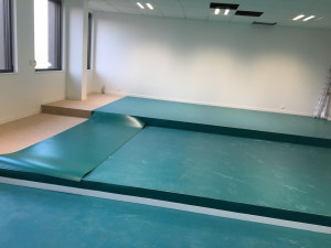 Photo de galerie - Chantier en sol et peinture 