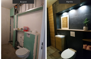 Photo de galerie - Création salle d'eau à Frangy