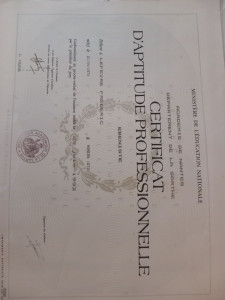 Photo de galerie - CAP .
ébéniste 