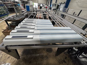 Photo de galerie - Fabrication volets roulants solaire Coffre arrondi,Couleur BlancRal 9016