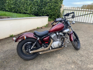 Photo de galerie - Peinture complète avec réparation réservoir suite choc. démontage et préparation pour peinture base à l’eau et vernis 