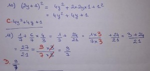 Photo de galerie - Équations (identités remarquables) et calcul littéral de fractions - maths