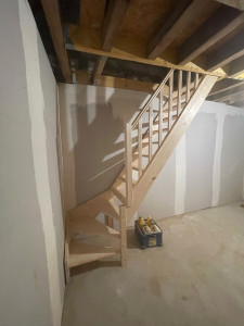 Photo de galerie - Création de trémie et installation escalier