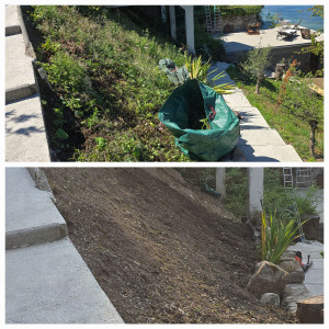 Photo de galerie - Désherbage pour futur aménagement paysager 