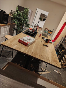 Photo de galerie - Decoupe d'un îlot central pour gain de  place. 