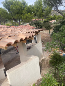 Photo de galerie - Création avancée muret enduit 