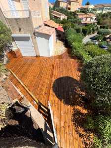 Photo de galerie - Création d’une terrasse en bois 